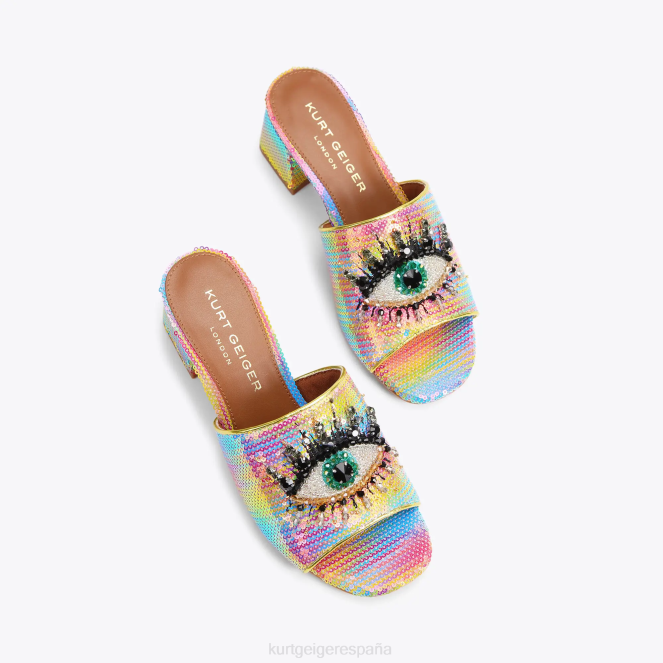 Kurt Geiger mujer Ojo de bloque de oliva de Londres 2LPR293 | calzados varios/otros